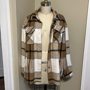 Classic cozy shacket